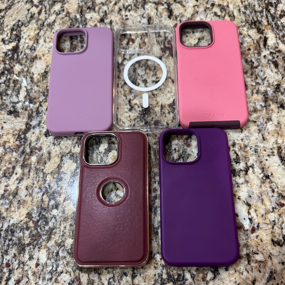 Case-Mate Purple, Pink, and Burgundy Phone Cases